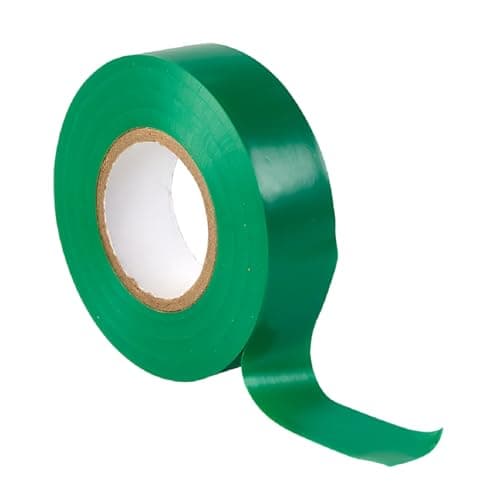 Image of TERF® 1 Pack - Green Electrical Tape 19mm (0.75 inch) X 33m (108 Feet) Strong Self Adhesive PVC Insulation Tape for Insulating Repairing, Protecting Electrical Wires and Wide Use of Sealing Tape