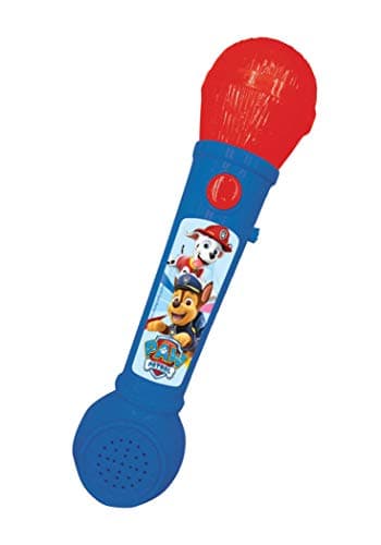 Image of LEXIBOOK, Paw Patrol, Microphone for Children, Musical Toy Game, Built-in Speaker, Light Effects, Demo melodies Included, Blue/red, MIC80PA
