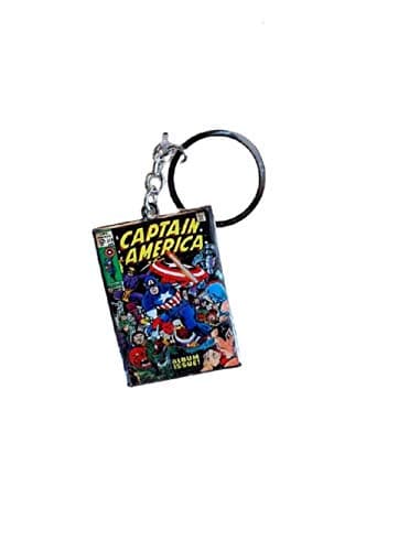 Image of BBDesigns Marvel Comic Captain America Keyring Keychain