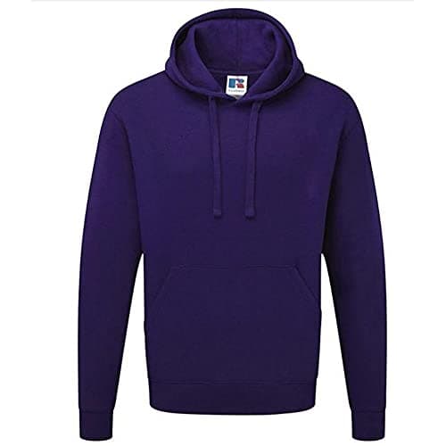 Image of Russell Colour Mens Hooded Sweatshirt / Hoodie (XS) (Purple)
