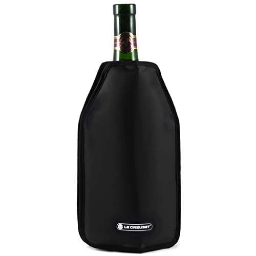Image of Le Creuset Wine Accessories Wine Bottle Cooler Sleeve- Black