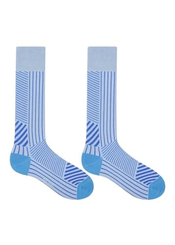 Image of Paul Smith Gordon Stripe Blue and Baby Blue. One Size