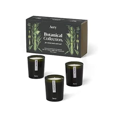 Image of Aery Candle Gift Set, Botanical Green