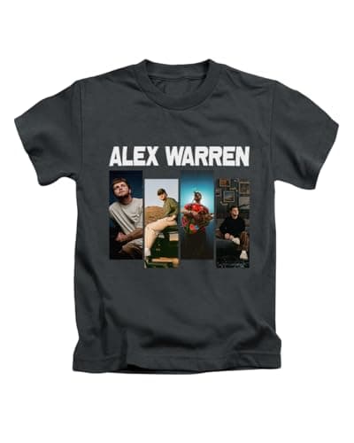 Image of New Spirit Original 4 pics Alex Warren Tee T-Shirt Funny Unisex T Shirt Top Black