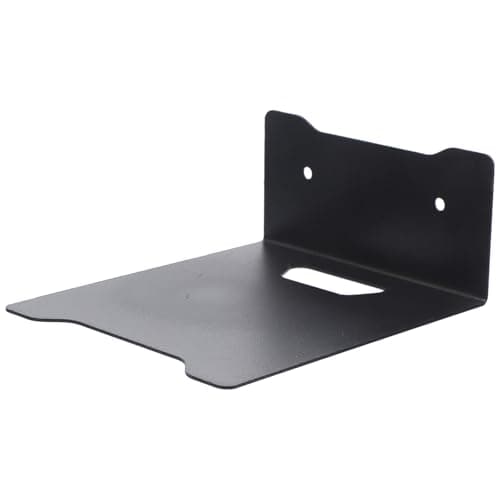 Image of SHINEOFI Heavy Duty Metal Camera Mounting Bracket Wall Mounted Wall Shelf for Security Cameras Routers Monitors Space-Saving Black Small