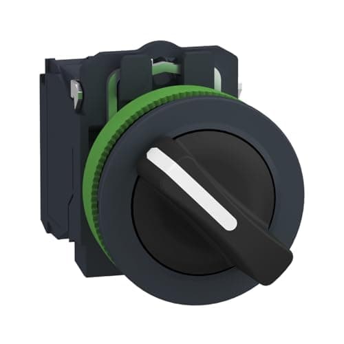 Image of Schneider Electric FLUSH MOUNTED SELECTOR SWITCH 2 POS RETURN RIGHT TO LEFT 1NO SCREW CLAMP