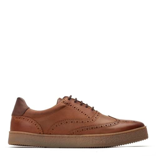 Image of Base London Mens Christo Smart Tan Leather Sneaker UK 10