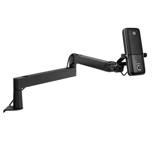 Image of Elgato Wave:3 Microphone with Mic Arm Low Profile, Fully Adjustable with Cable Management Channel, perfect for Podcast, Streaming, Gaming, Home Office, Free Mixer Software, Plug & Play for Mac, PC