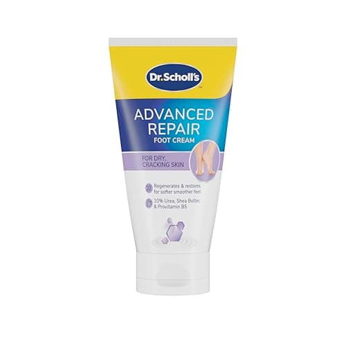 Image of Dr. Scholl's ExpertCare Advance Repair Foot Cream 150ml, Intensive Moisturiser for Cracked Heels and Dry Cracking Skin with Uvit, Urea, and Pro-Vitamin B5 Complex for Softer Smoother Feet