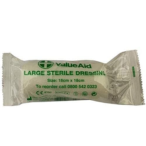 Image of Value Aid Large Sterile Dressing - 18cm x 18cm - Single