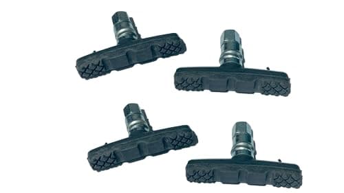 Image of AARNAV Cycle Bike Bicycle V-Brake Pads 60mm Front and Rear Blocks Cantilever MTB Maountain Bike Allen Key Black V Brake Shoes (60mm x 2 Pads)