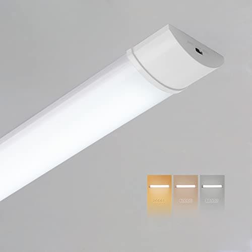 Image of Sundertech LED Batten Light 2FT 3FT 4FT (3000K /4000K/ 6500K 3 Colors Choice) Tube Light Warm/Neutral/Cold White Selectable Wall Ceiling Mount for Kitchen Garage Workshop Shed(2FT 60cm)