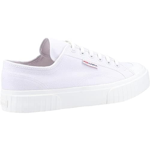 Image of Superga 2630 Stripe Mens Canvas Trainers Grey 8