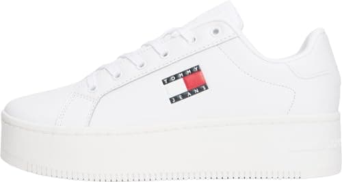 Image of Tommy Jeans Women’s Flatform Trainers, White (White), 7