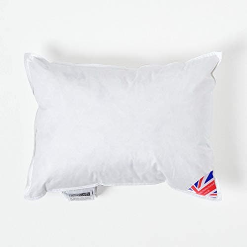 Image of HOMESCAPES Luxury Duck Feather Cushion Inserts 30cm x 40cm (12 x 16”) Perfect Bounce Back and Down-Proof Cover, Generously Filled Inner Pads Fillers, Hypoallergenic, RDS Certified, Machine Washable