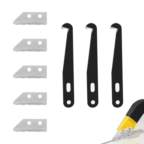 Image of 8 PCS Replacement Rake Blades for Grout Removal Tool and Grout Rake