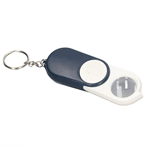 Image of 10X Pocket Magnifying Glass with LED Light - Handheld Mini Magnifier for Reading, Jewelry, and Field Trips