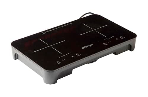 Image of Vango Sizzle Double 1600W Portable Electric Induction Hob Cooker with Touch Controls and 5 Heat Settings with UK Plug for Home, Camping, Campervan