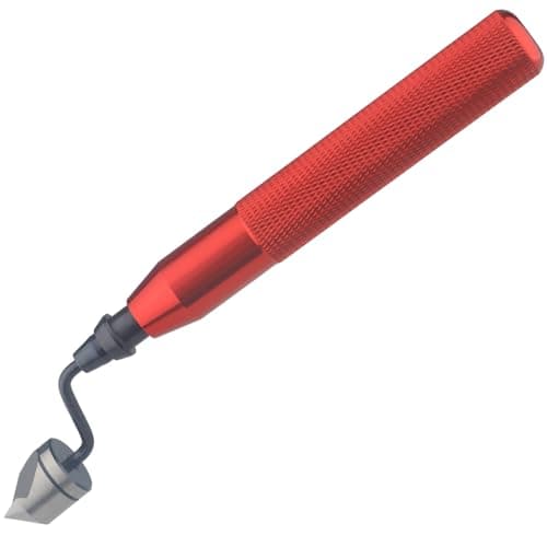 Image of 90° Countersink Deburring Tool Set – M2 HSS Hand Reamer & Burr Remover for Metal, Wood, Plastic, Aluminum & Copper – Hole Chamfer Tool 1mm-16.5mm with Ergonomic Handle (Red)