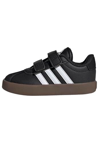 Image of adidas Unisex Kids VL Court 3.0 Shoes Infants, Core Black/Cloud White/Core Black, 6.5 UK Child