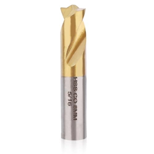 Image of Spot Weld Drill Bit, Titanium Coated High Speed Steel Cobalt Spot Weld Cutter Welding Remover Removal Chisel Tool Welder Accessories 8mm 5/16 Inch