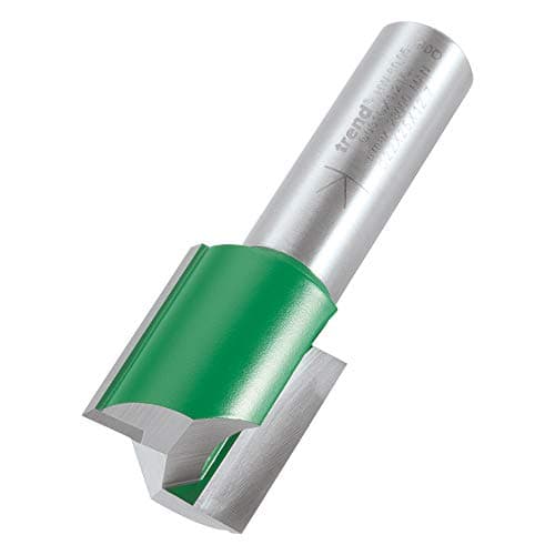 Image of Trend CraftPro Straight Two Flute Router Cutter, 1/2 Inch Shank, 22mm Cut Diameter & 25mm Cut Length, Tungsten Carbide Tipped, C031CX1/2TC