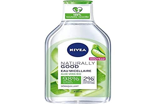 Image of NIVEA Naturally Good Micellar Water with Aloe Vera Organic 400 ml, Facial Cleanser with Natural Ingredients