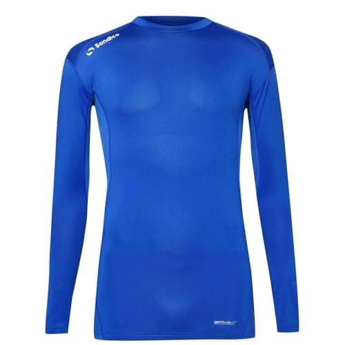 Image of Sondico Mens Base Core Long Sleeve Base Layer Top Royal L