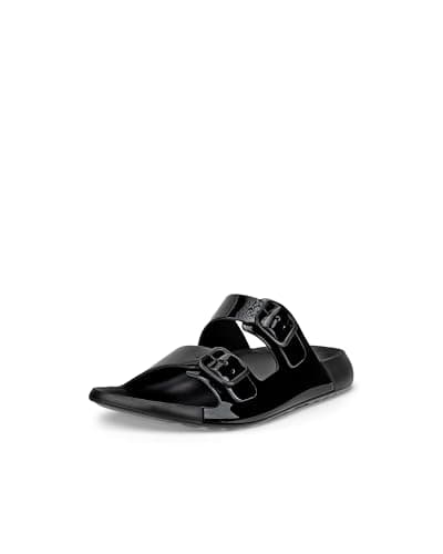 Image of ECCO Women's 2nd Cozmo W Flat Sandal, Black, 6.5-7 UK