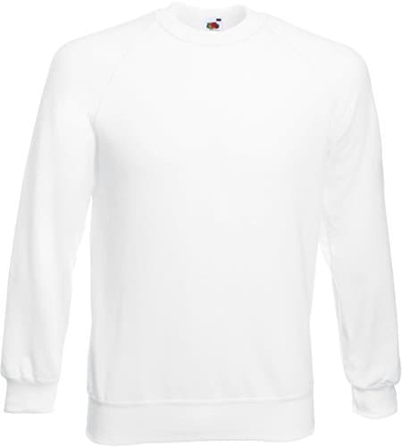 Image of Fruit of the Loom Women's Men's Long Sleeve Sweat Jacket - white - M