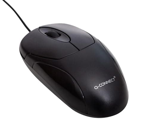 Image of Q-Connect KF04368 Scroll Wheel Mouse - Black/Silver
