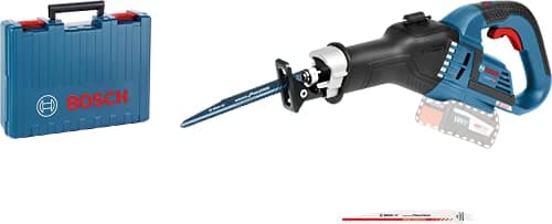 Image of Bosch Professional 18V System Cordless Reciprocating Saw GSA 18V-32 (Cutting Depth in Wood 230 mm, incl. 1x Saw Blade, Carrying Case, Without Battery/Charger)