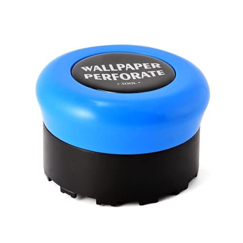 Image of NEWISHTOOL Blue Wallpaper Perforating Tool Wall Paper Stripper Removal Scoring Tool Wallpaper Perforator and Scorer Remover Tool, Wallcovering Separating Cutter Wheel Tool