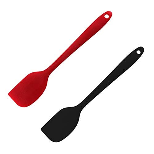 Image of 2 PCS Large Non Stick Silicone Spatulas, 28CM Dishwasher Safe Heat Resistant Rubber Spatula for Cake, Cream, Butter - Kitchen Utensils for Cooking, Mixing, Baking, Frying