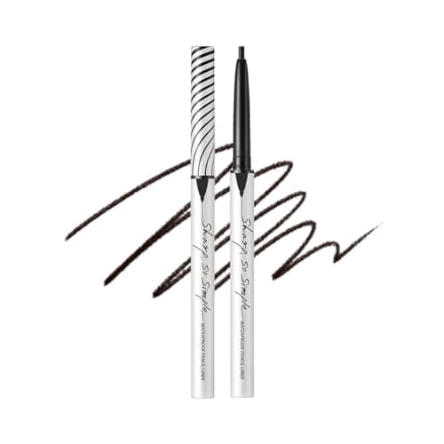 Image of Clio Sharp So Simple 2mm Pencil Eyeliner - Soft Touch, Long Lasting, Smudge Free, Waterproof - 001 Black