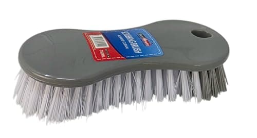 Image of Best House | Plastic Scrubbing Brush | Easy to Grip | Gray | Heavy Duty with Stiff Bristles | Cleaning and Scrubbing Brush for Indoor & Outdoor, Bathroom, Kitchen, Carpet and Floor - (Pack of 1)