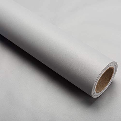 Image of 40cm x 300cm Peel and Stick Wallpaper Grey Self Adhesive Wallpaper Sticky Back Plastic Vinyl Removable Paper Decorative for Living Room Bedroom Wall Table Thick Sticky Paper