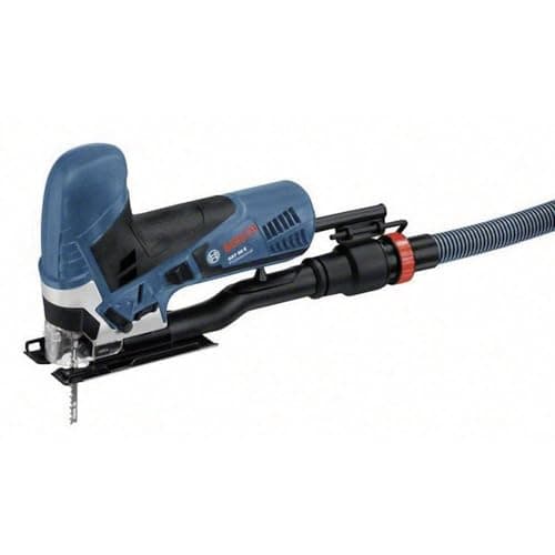 Image of Bosch Professional jigsaw GST 90 E (650 W, 1x saw blade, extraction set, chip guard, cutting depth in wood: 90 mm, in a case)