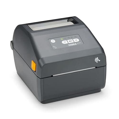 Image of ZEBRA ZD421 Direct Thermal Desktop Printer 203 dpi Print Width 4-inch Wired USB and Ethernet Connectivity ZD4A042-D0EE00EZ, No Thermal Ribbon Required
