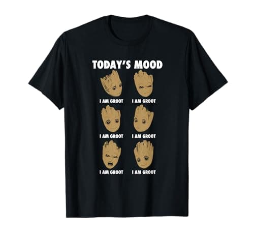 Image of Guardians Of The Galaxy Vol 2 Groot Todays Mood T-Shirt