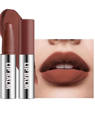 Image of Reddish Brown Matte Lipstick Crayon for Women, Waterproof Long-Lasting Transfer-Proof Lip Stick, Highly Pigmented Cream Velvet Lipsticks for Dry Lips, Soft Texture Lip Stick Crayon Christmas Makeup-06