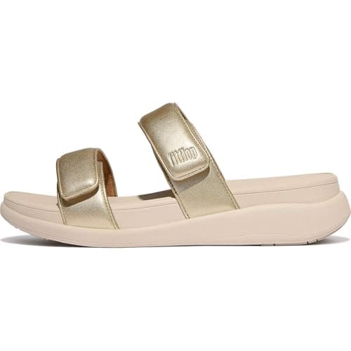 Image of Fitflop F-MODE GO ADJUSTABLE FLATFORM TWO-BAR SLIDES