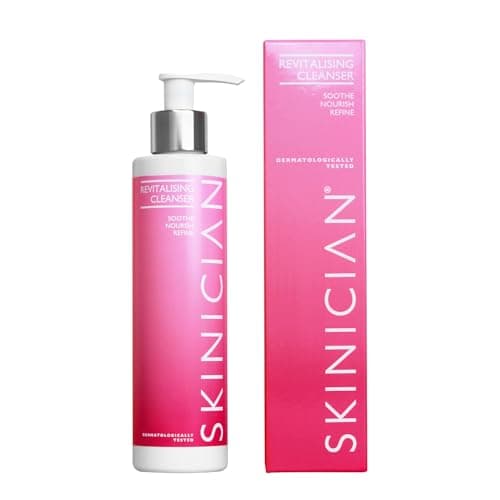 Image of SKINICIAN Revitalising Cleanser - Daily Makeup Remover - Lightweight Face Cleanser - Gentle Cleanser with Tea Tree Extract - Soothing Cleansing Gel for All Skin Types - Vegan & Cruelty Free (200ml)
