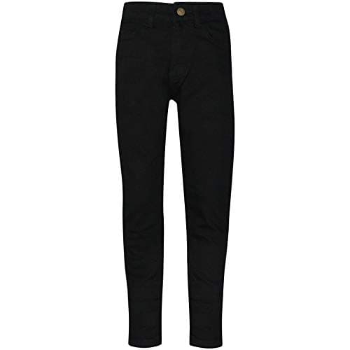 Image of A2Z 4 Kids Faded Denim Jeans Comfort Stretch Skinny - Boys Jeans JN52 Jet Black 13-14