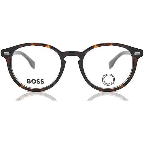 Image of Hugo Boss Boss 1367 Oval Eyeglasses for Men's, 50 mm Size, Havana