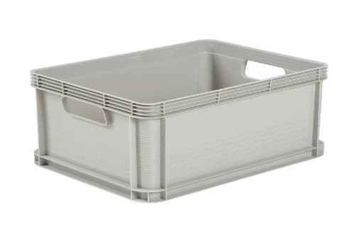 Image of keeeper Heavy Duty Plastic Stacking Industrial Euro Storage Containers Boxes Crates! 5 Sizes -BIG Load Capacity Food Grade 10 Year Guarantee! (1, 45 Litre - L600 x W400 x H220mm)