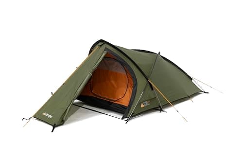 Image of Vango Hydra 200 Lightweight 2 Man Tent for Hiking, Trekking, Camping, 5000mm HH, Semi-Geodesic Design with Alloy Poles, Pine