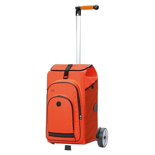 Image of ANDERSEN Shopping Trolley Hydro 3.0 Orange 62 L Bike Shopping Trolley Backpack Thermal Aluminium Ergonomic Handle Height Adjustable
