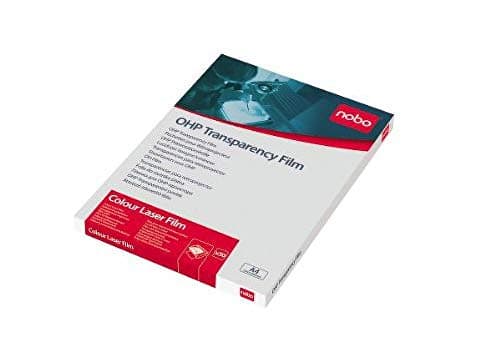 Image of Nobo Overhead Projector Film Colour Laser A4 - Pack of 50