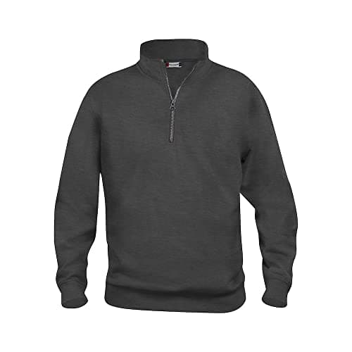 Image of CliQue Unisex Adult Basic Half Zip Sweatshirt (XL) (Anthracite Melange)